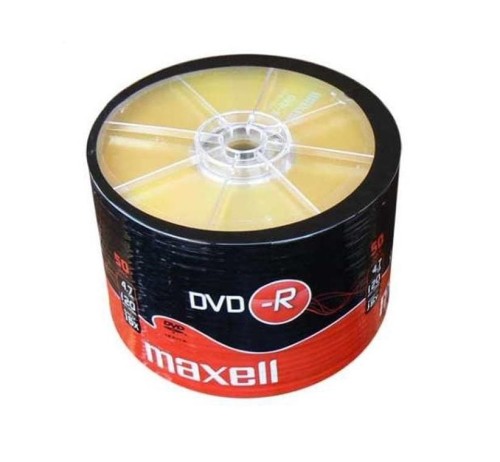 MAXELL DVD-R 4,7GB 50 szt w opakowaniu SHRINK. Prędkość zapisu 16X, 120 min. Przeznaczenie nagrywanie Multimediów.
