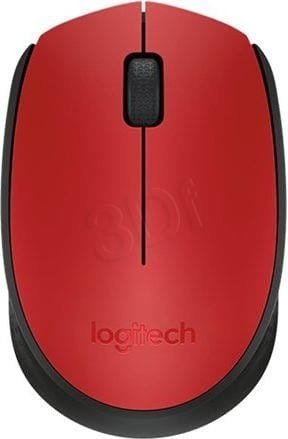 Mysz Logitech M171 910-004641 (optyczna; 1000 DPI; kolor czerwony)