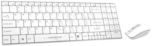 Zestaw klawiatura + mysz Esperanza EK122W (USB 2.0; kolor biały; laserowa)