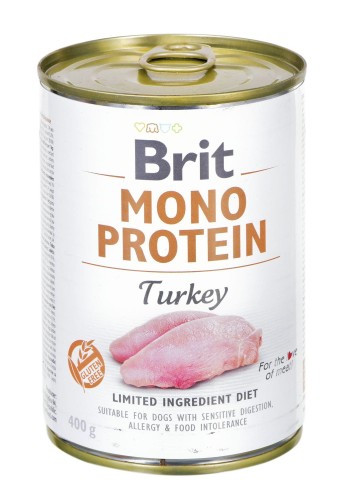 Mono Protein Turkey - mokra karma z indykiem dla psa - 400 g