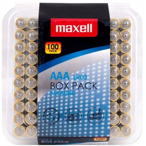 MAXELL Bateria alkaliczna Alkaline LR03 AAA 1.5V 100 szt
