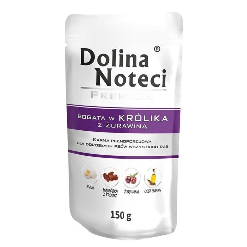 Premium bogata w królika z żurawiną - mokra karma dla psa - 150g