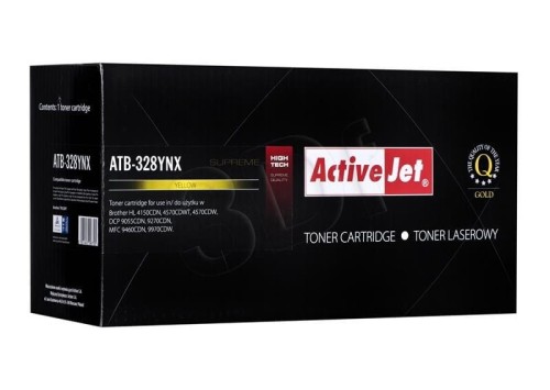 Activejet ATB-328YNX Toner (zamiennik Brother TN-328Y; Supreme; 6000 stron; żółty)