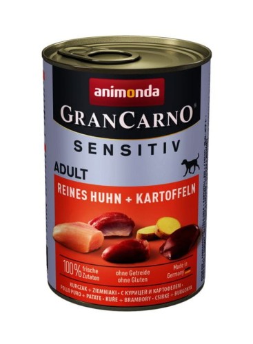 Grancarno Sensitiv kurczak z ziemniakami - mokra karma dla psa - 400g