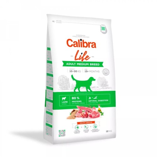 CALIBRA LIFE Adult Medium Breed Lamb - karma dla psa - 12 kg