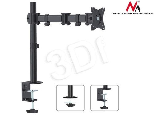 Uchwyt biurkowy do monitora Maclean MC-690 (biurkowy, Obrotowy, Uchylny; 13" - 27"; max. 8kg)