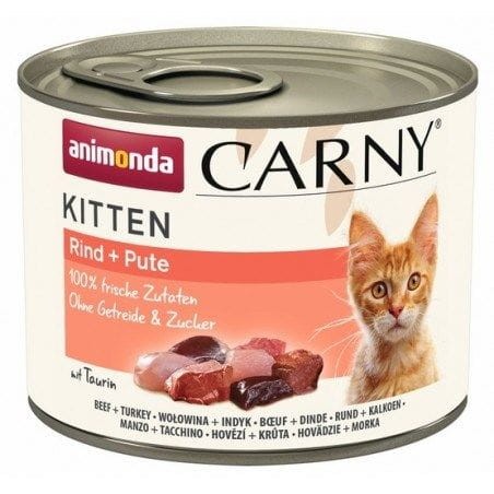 Carny Kitten Wołowina Indyk - mokra karma dla kota - 200 g