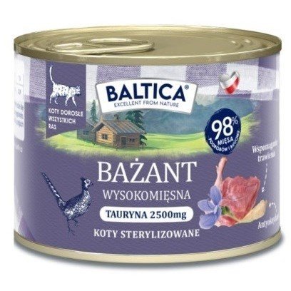 BALTICA SMAKI REGIONÓW Kot dorosły Bażant 185g 185g