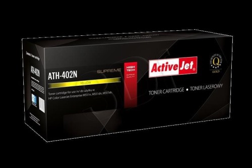 Activejet ATH-402N Toner (zamiennik HP 507A CE402A; Supreme; 6000 stron; żółty)