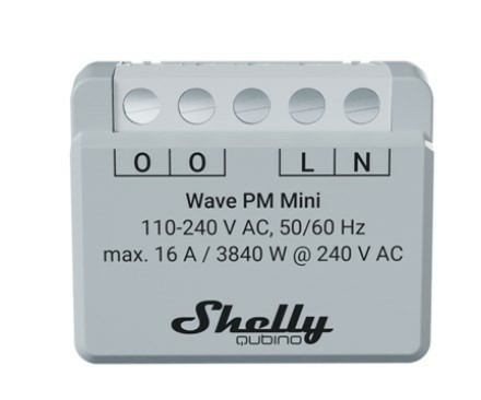 Shelly Shelly Qubino Wave PM Mini przełącznik Szary