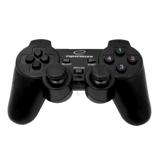 Gamepad Esperanza EG102 (PC, PS3; kolor czarny)