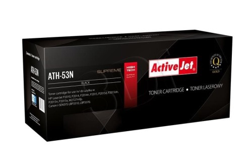 Activejet ATH-53N Toner (zamiennik HP 53A Q7553A, Canon CRG-715; Supreme; 3500 stron; czarny)