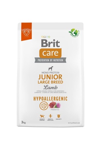 Care Hypoallergenic Junior Large Breed Lamb - sucha karma dla psa - 3 kg
