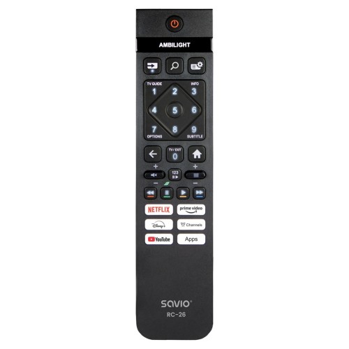 SAVIO PILOT UNIWERSALNY/ZAMIENNIK DO TV PHILIPS - SMART TV RC-26