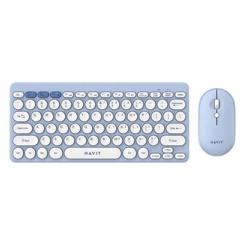 Bezprzewodowy zestaw gamingowy 2w1 Havit KB279GCM klawiatura + mysz (niebieski) (QWERTY)