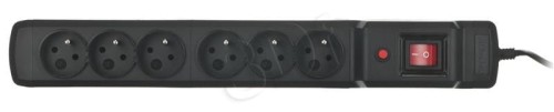Listwa przeciwprzepięciowa Activejet ACJ COMBO 6Gn 10m (6 x UTE; 10m; kolor czarny)
