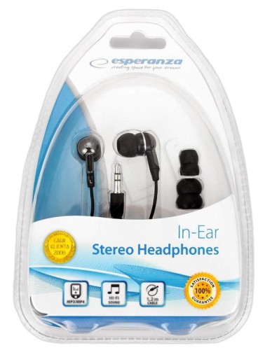 Słuchawki Esperanza EH125 (dokanałowe; NIE; kolor czarny