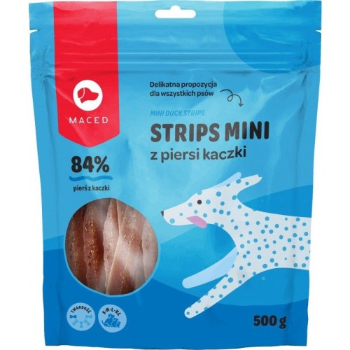 Strips mini z piersi kaczki - przysmak dla psa - 500 g