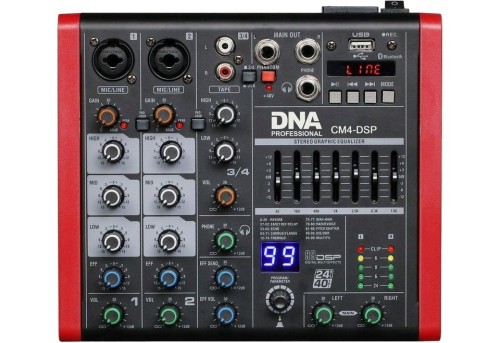 DNA CM4-DSP - Mikser audio, USB, MP3, Bluetooth, Phantom