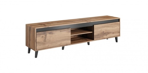 Szafka RTV NORD II 170cm dąb wotan/antracyt