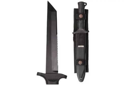 Nóż Mil-Tec German Combat Knife Black 2000 stal 440