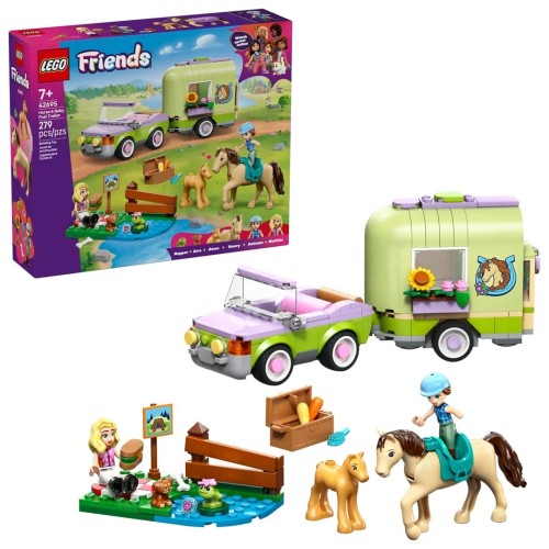 LEGO Friends 42695 Przyczepa do przewozu źrebaków