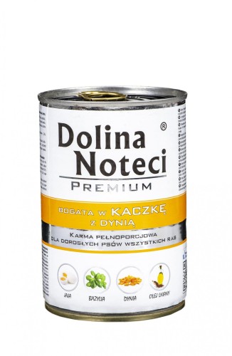 DOLINA NOTECI Premium bogata w kaczkę z dynią - mokra karma dla psa - 400g