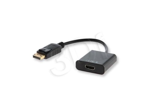 Adapter SAVIO cl-55 (HDMI F - DisplayPort M; 0,10m; kolor czarny)