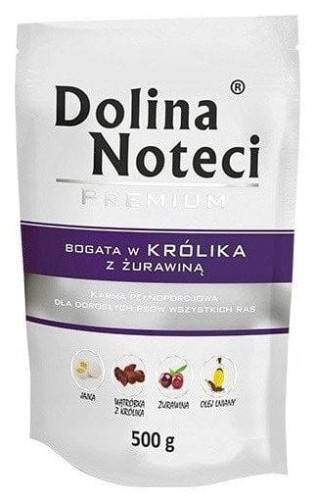 Premium bogata w królika z żurawiną - mokra karma dla psa - 500g
