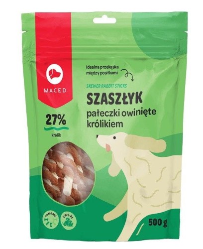 Szaszłyk Pałeczki owinięte królikiem - gryzak dla psa - 500 g