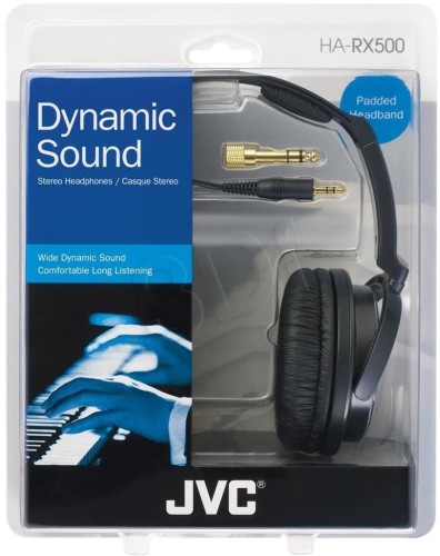 Słuchawki JVC HAR-X500E (nauszne, czarne)