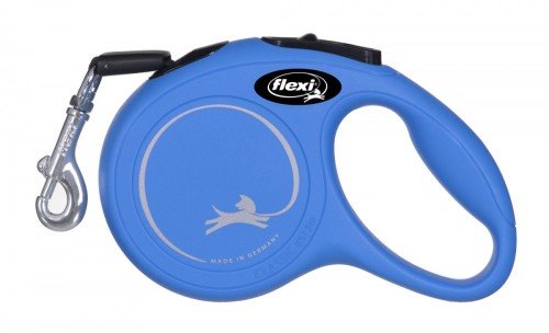 Smycz NEW CLASSIC XS taśma -3m -do 12kg niebieski