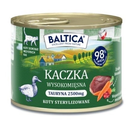 BALTICA SMAKI REGIONÓW Kot dorosły Kaczka 185g 185g