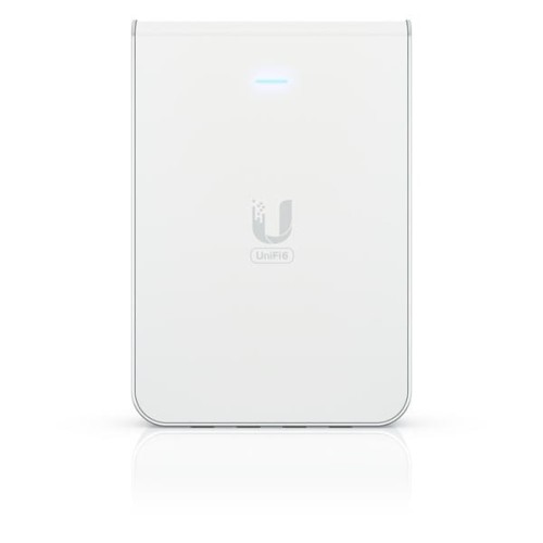 Acces Point Wi-Fi 6 Ubiquiti UniFi U6 In-Wall 2.4GHz(2x2)/5GHz(4x4)/6GHz(–) PoE+/PoE 4x1G 1x2,5G
