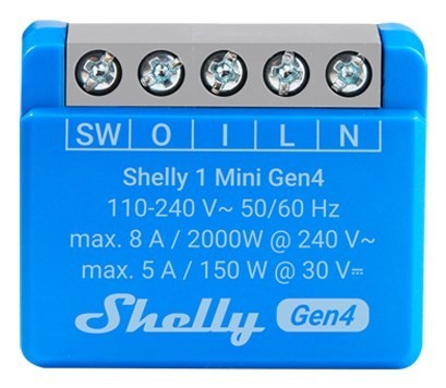 Mini przekaźnik WiFi Shelly 1 Mini Gen4 2-pack