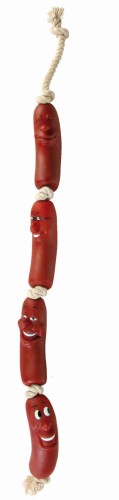 Parówki na sznurku - zabawka dla psa 75 cm