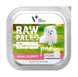 VetExpert Raw Paleo PORK Pate Mini Puppy 150g