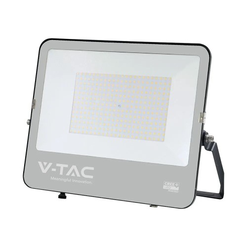 Projektor LED V-TAC CREE CHIP 200W 135lm/W czarna obudowa przewód 1m IP65 VT-44201 6500K 27000lm 6 lat gwarancji