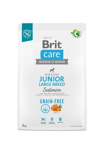 Care Grain-Free Junior Large Breed Salmon – sucha karma dla psa - 3 kg