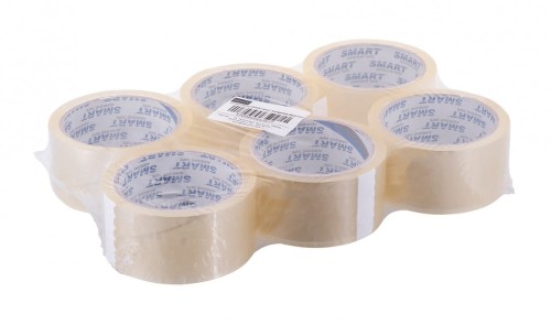 BSTech Taśma SMART Akryl Transparent 48mmx60m 6 szt w zestawie