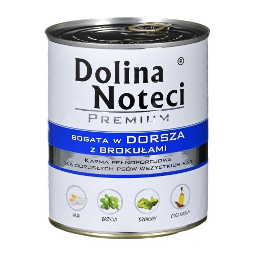 Premium bogata w dorsza z brokułami - mokra karma dla psa - 800 g