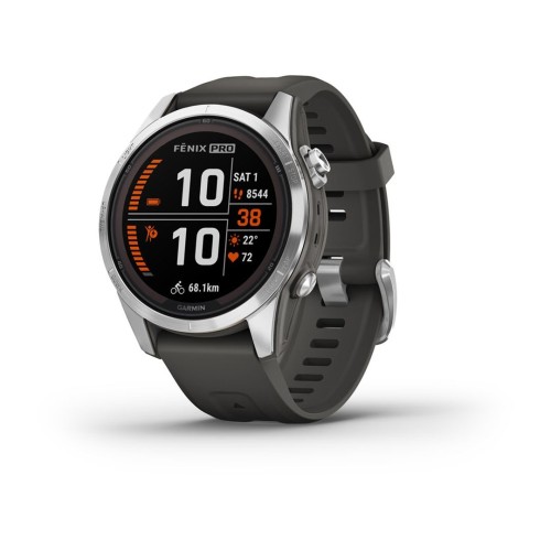 Zegarek sportowy Garmin Fenix 7S Pro Solar Silver SS Grapphite
