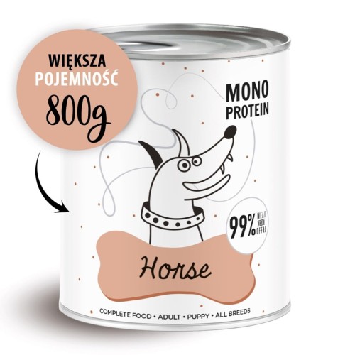 Paka Zwierzaka Pepe Horse 99% koń 800g