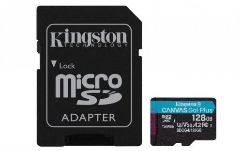 KINGSTON microSDXC Canvas Go Plus 128GB + Adapter