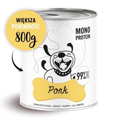 Paka Zwierzaka Pepe Pork 99% wieprzowina 800g
