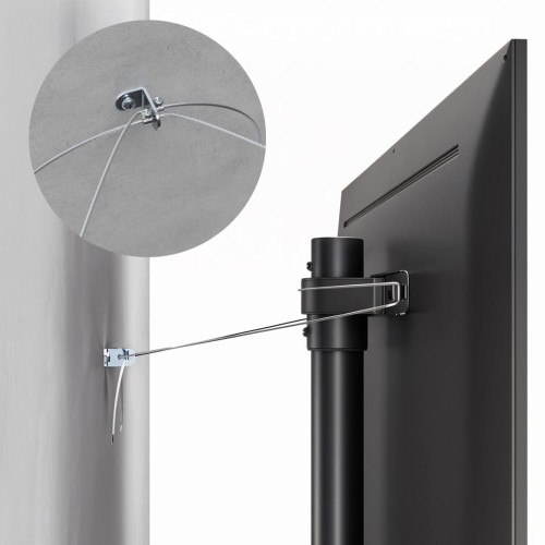 MACLEAN UCHWYT STOJAK PODŁOGOWY DO TELEWIZORA, 32-70", MAX. VESA 400X400, MAX. 40KG MC-494