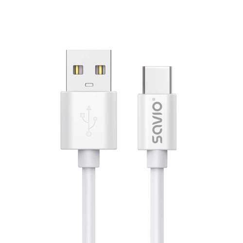 KABEL USB-A – USB-C, 3 M, BIAŁY, CL-168