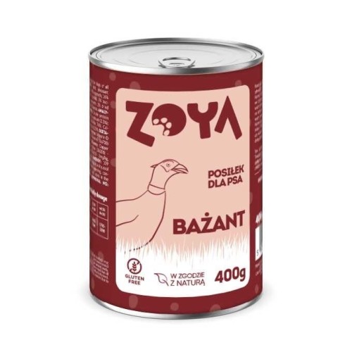 ZOYA PUSZKA BAŻANT mokra karma dla psa 400G