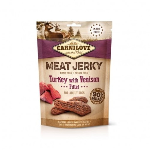Carnilove Jerky Turkey With Venison Fillet 100g