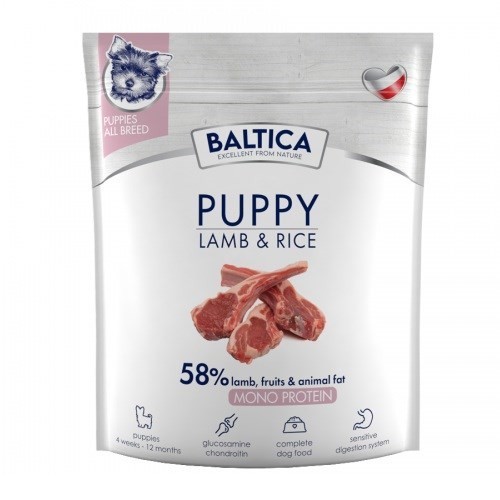 BALTICA NUTRACEUTIC Hypoallergenic Puppy Lamb & Rice S / M / L / XL 1kg